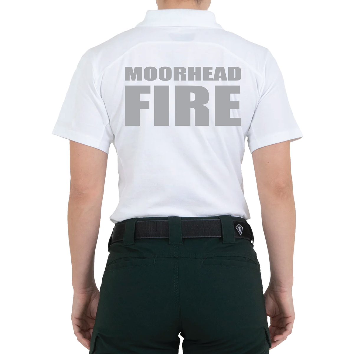 MFD First Tactical Women's White Cotton Short Sleeve Polo (122508)