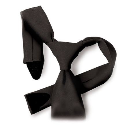 FM 100% Polyester 3.0"x18" Hook & Loop Breakaway Necktie With Button Holes (90111-061)