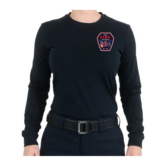 Minot FD First Tactical Women's Tactix Cotton Long Sleeve T-Shirt (121505)