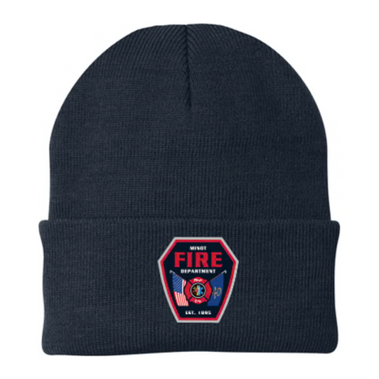 Minot FD Port & Company Fleece-Lined Knit Cap (CP90L)