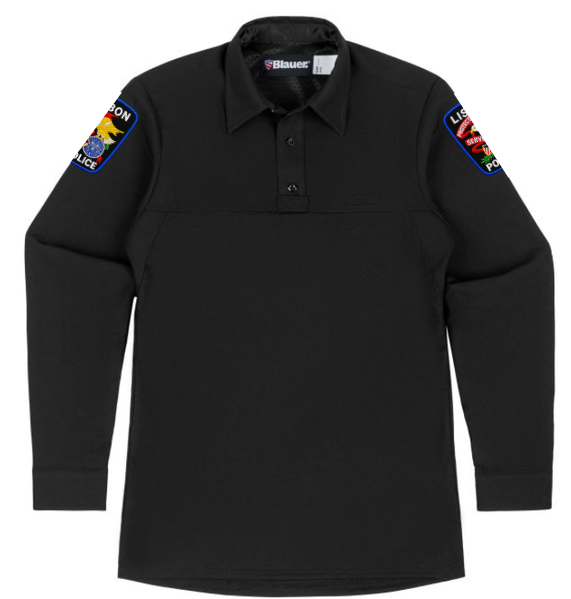 Lisbon PD Blauer LONG SLEEVE POLYESTER ArmorSkin® BASE SHIRT (8371)