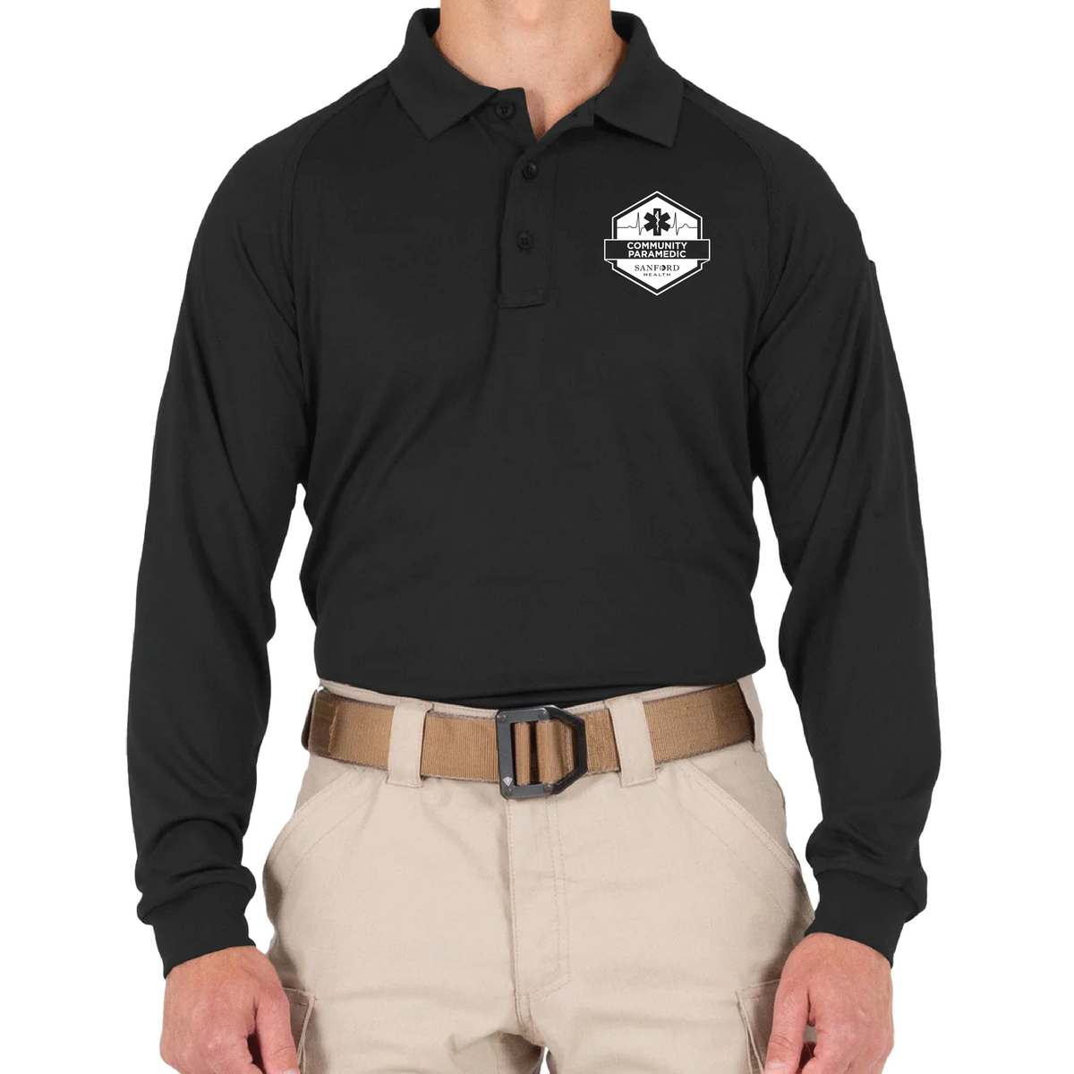 FM COMMUNITY First Tactical Men's Performance Long Sleeve Polo (111503)
