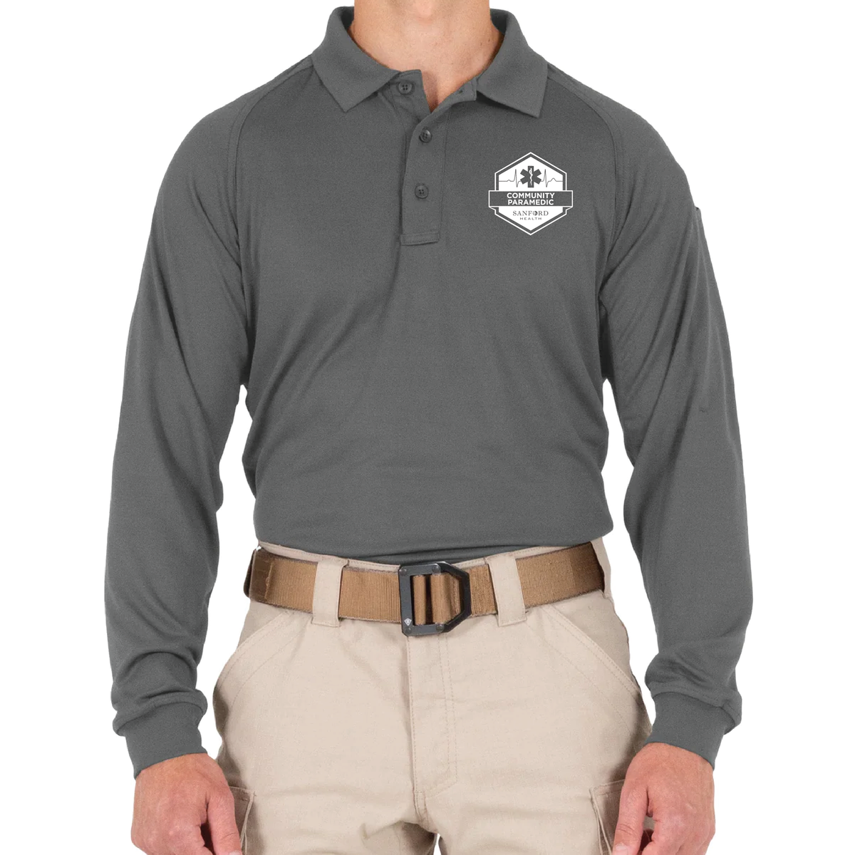 FM COMMUNITY First Tactical Men's Performance Long Sleeve Polo (111503)