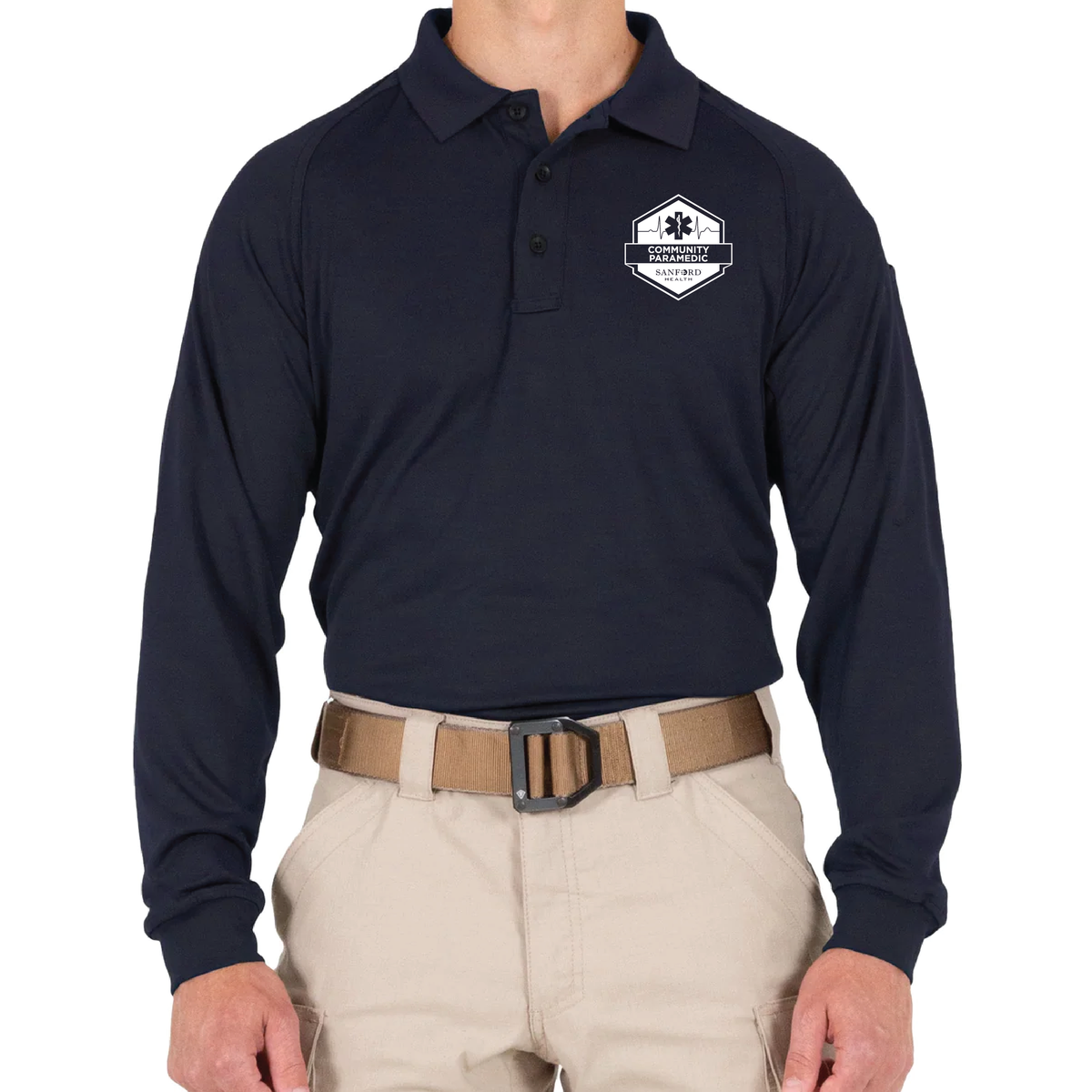 FM COMMUNITY First Tactical Men's Performance Long Sleeve Polo (111503)