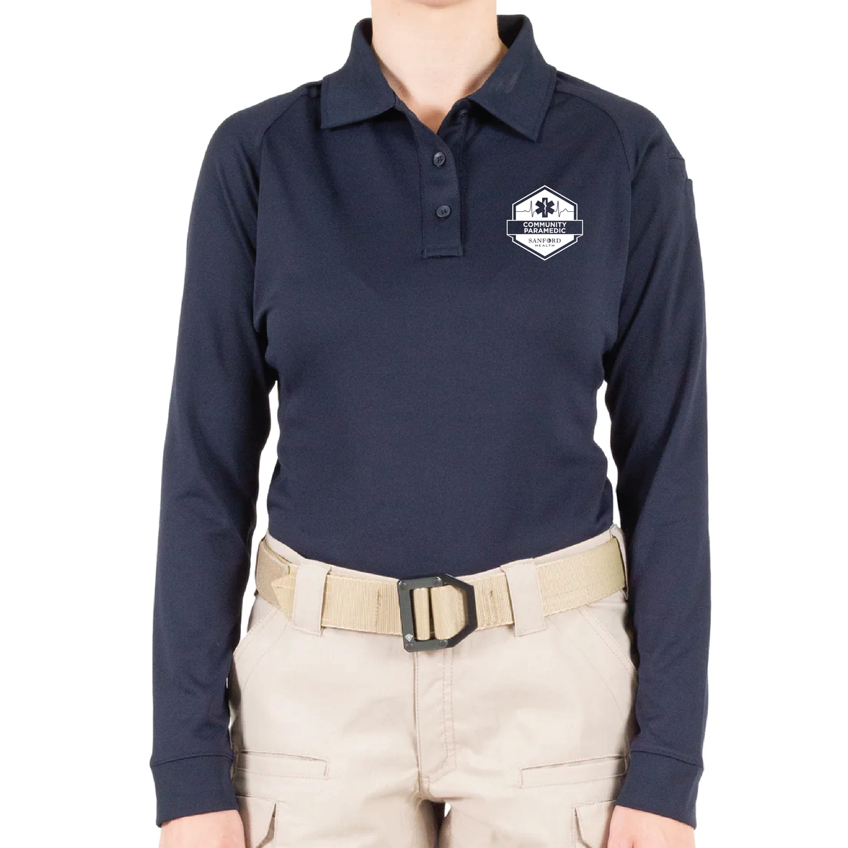FM COMMUNITY First Tactical Women's Performance Long Sleeve Polo (121503)