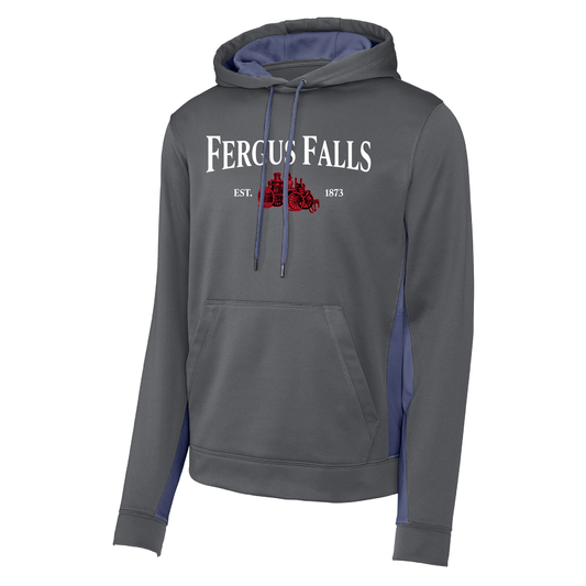 FFFD Sport-Tek® Sport-Wick® Fleece Colorblock Hooded Pullover (ST235)