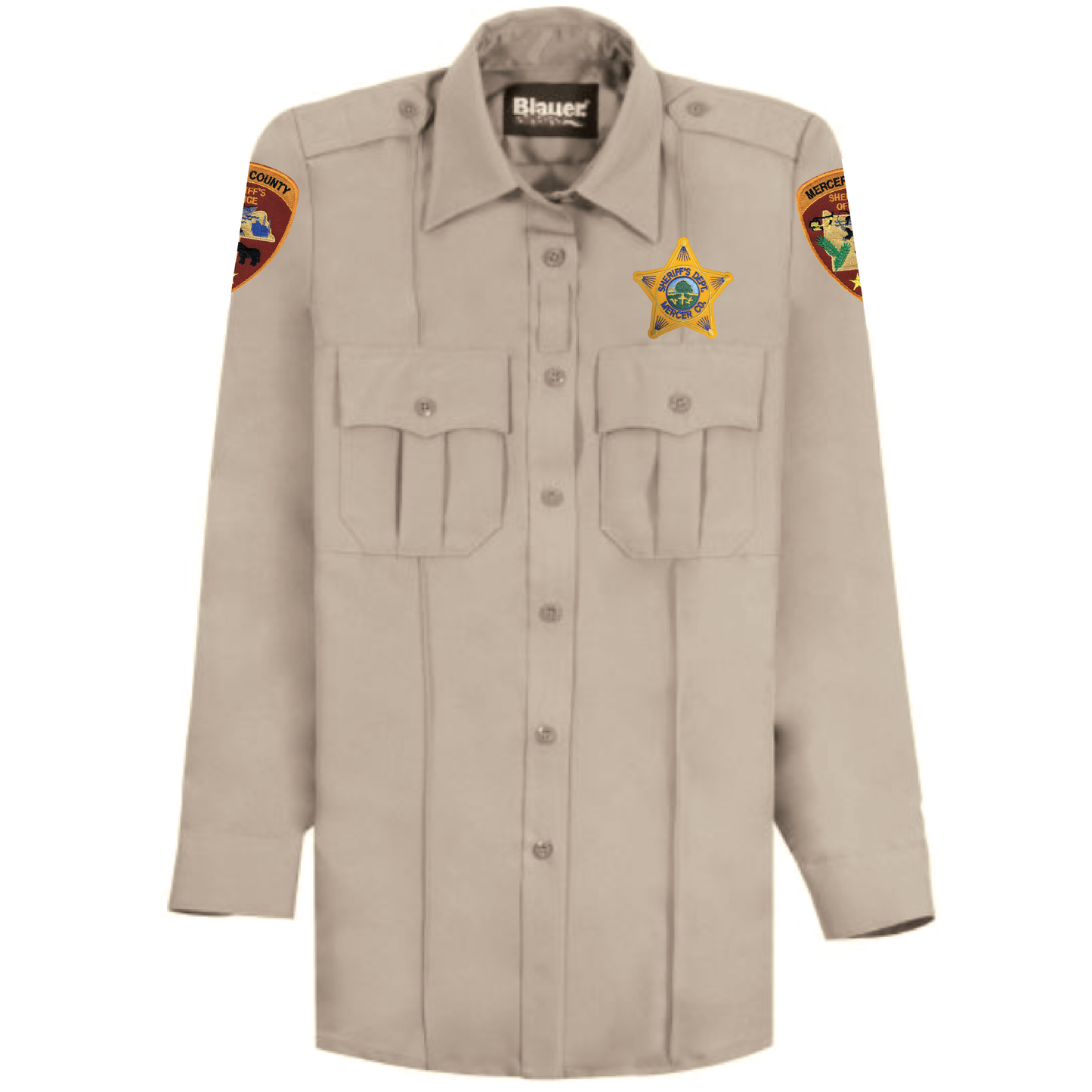 MCSO CORRECTIONS Blauer WOMEN'S LONG SLEEVE POLYESTER SUPERSHIRT® (8670W)