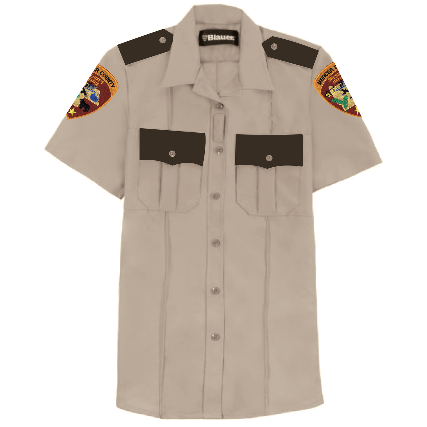 MCSO DEPUTY Blauer WOMEN'S SHORT SLEEVE POLYESTER SUPERSHIRT® (8675W)