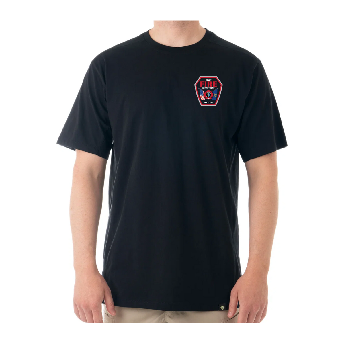 Minot FD First Tactical Men's Tactix Cotton Short Sleeve T-Shirt (112501)