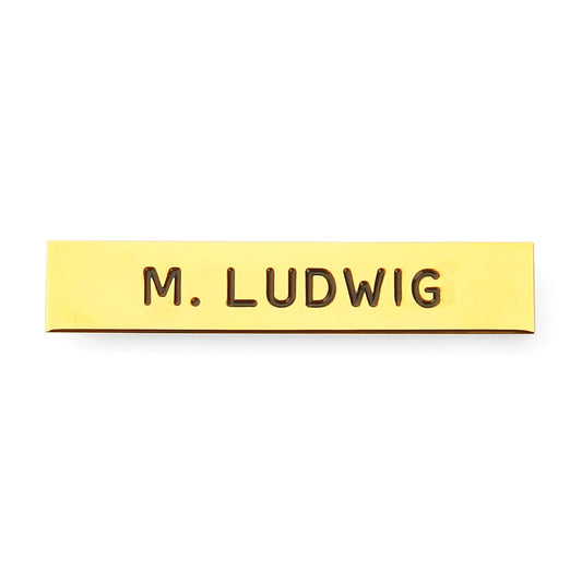 Ward Name Tag 2 1/2" x 1/2" One Line (J1)