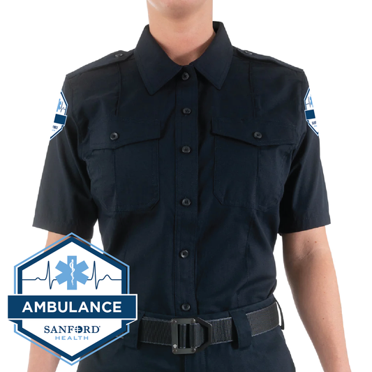 FM AMBULANCE First Tactical Women's V2 PRO DUTY™ Uniform Short Sleeve Shirt (122001)