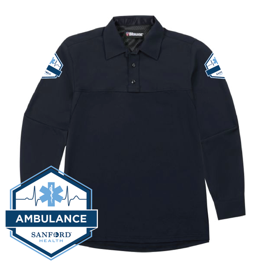 FM AMBULANCE Blauer Men's Dark Navy FlexPro™ Armorskin® Long Sleeve Base Shirt (8381)