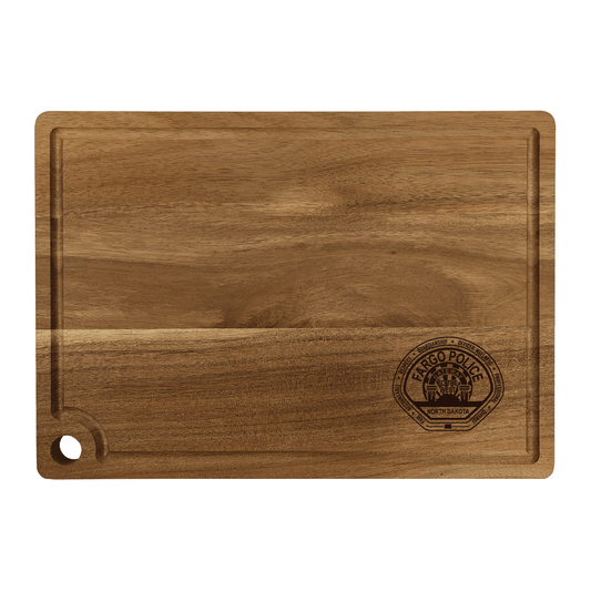 FPD Acacia Cutting Board with Drip Ring and Corner Hole (GFT2325)