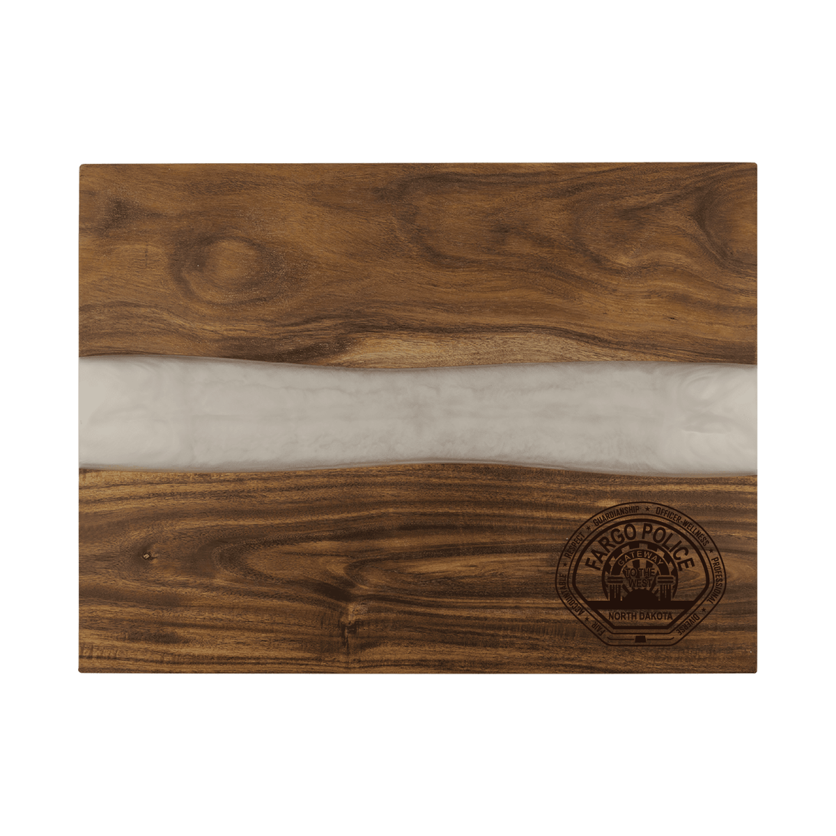FPD Acacia with White Pearl Resin Serving Board (GFT476)
