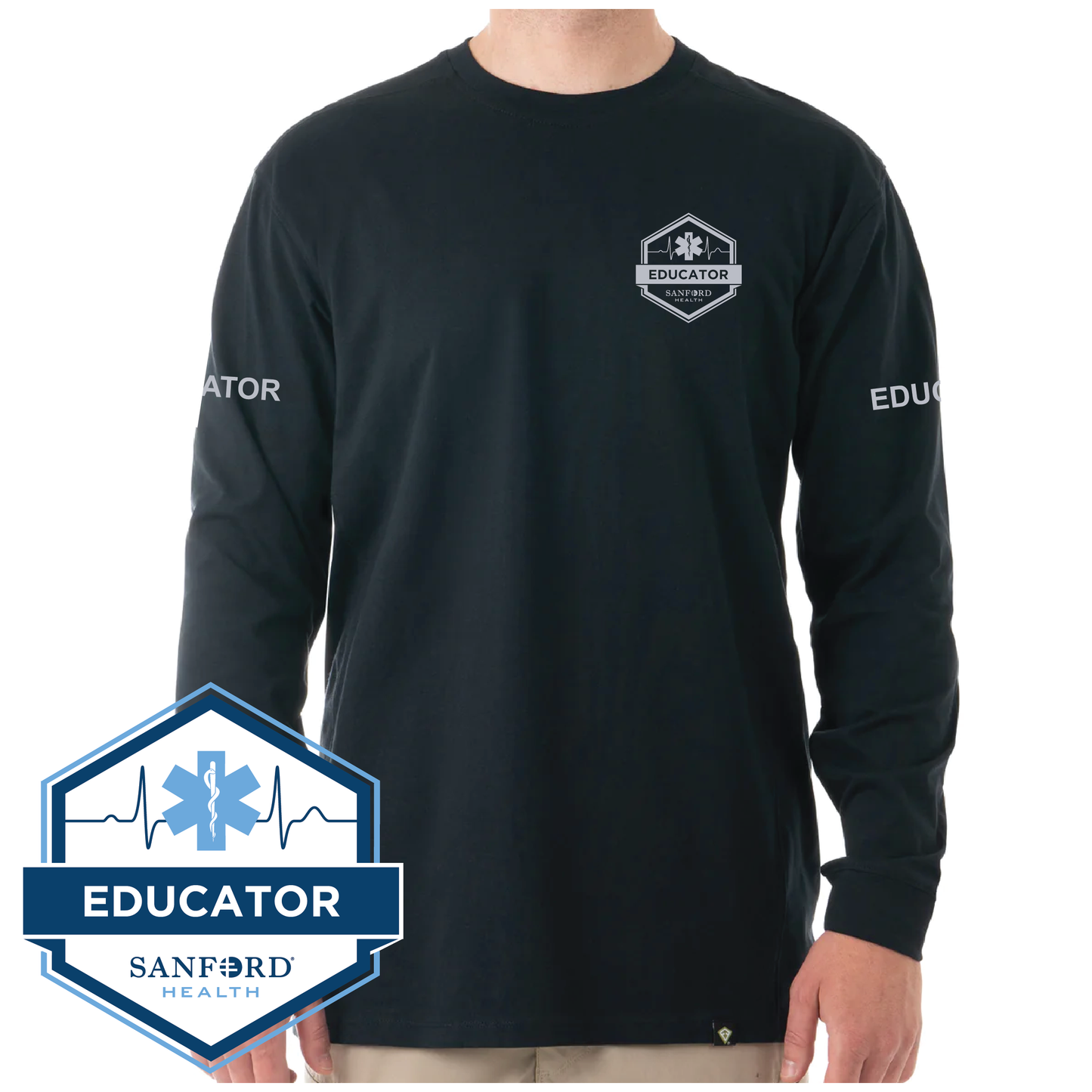 FM EDUCATION First Tactical Men's Tactix Cotton Long Sleeve T-Shirt (111505)