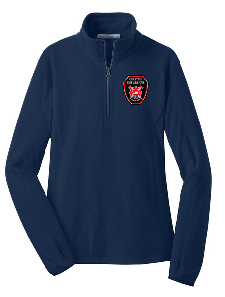 Christine Fire Department Port Authority® Women's Microfleece 1/2-Zip Pullover (L224)
