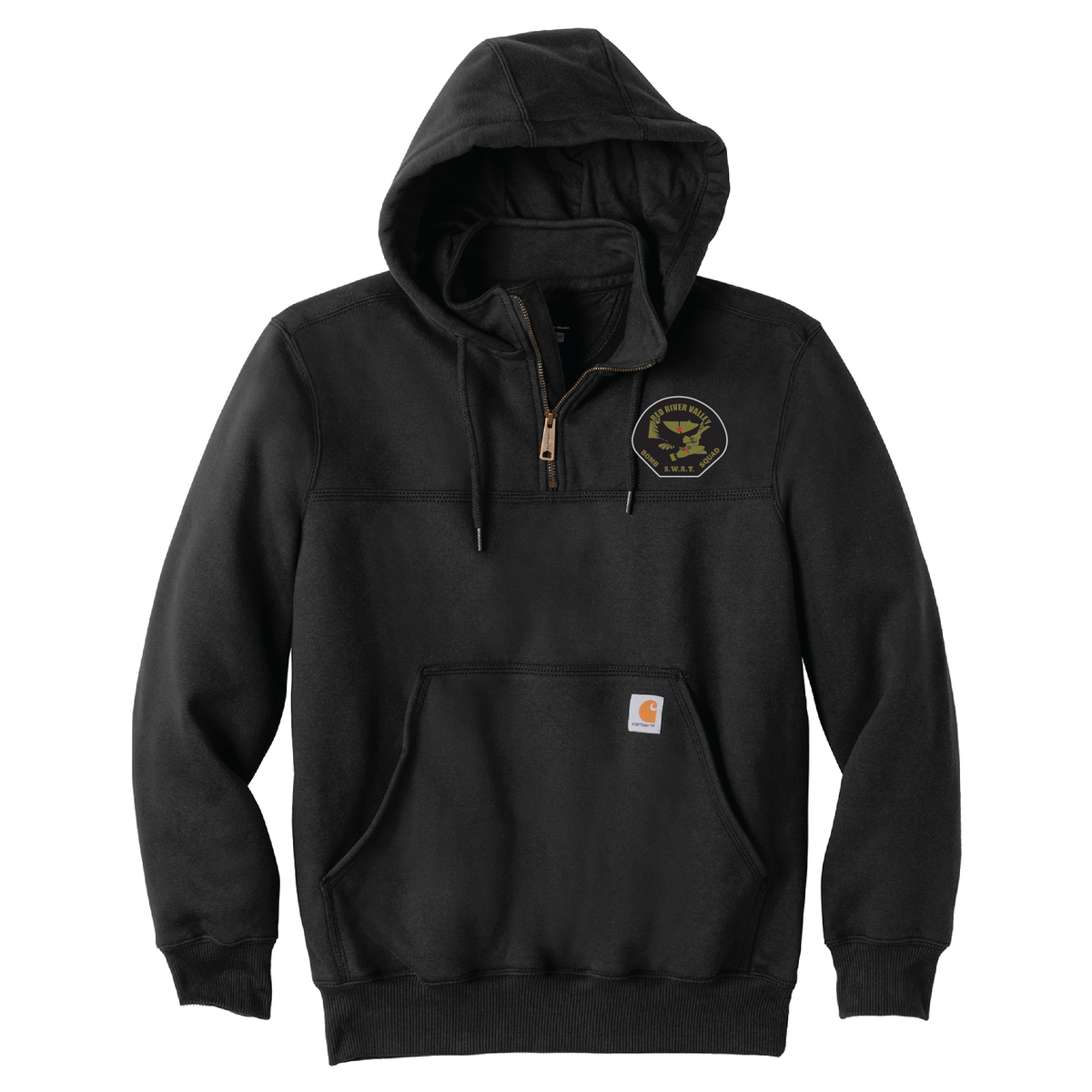 BOMB Carhartt® Rain Defender® Paxton Heavyweight Hooded Zip Mock Sweatshirt (CT100617)