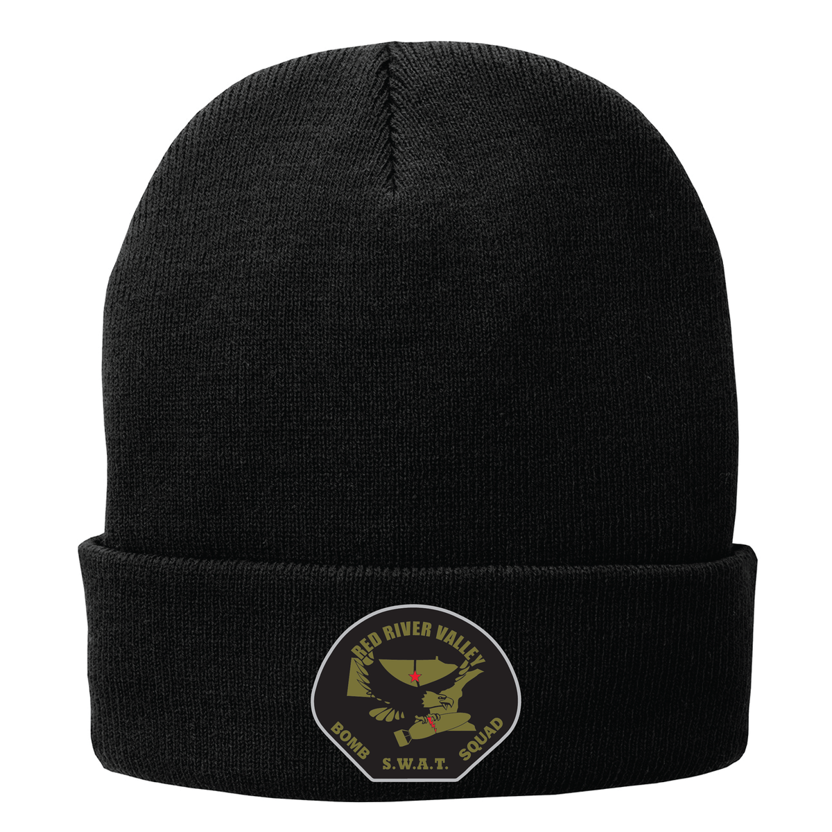 BOMB Port & Company Fleece-Lined Knit Cap (CP90L)
