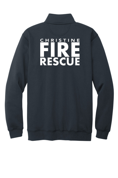 Christine Fire Department Carhartt® Midweight 1/4-Zip Mock Neck Sweatshirt (CT105294)