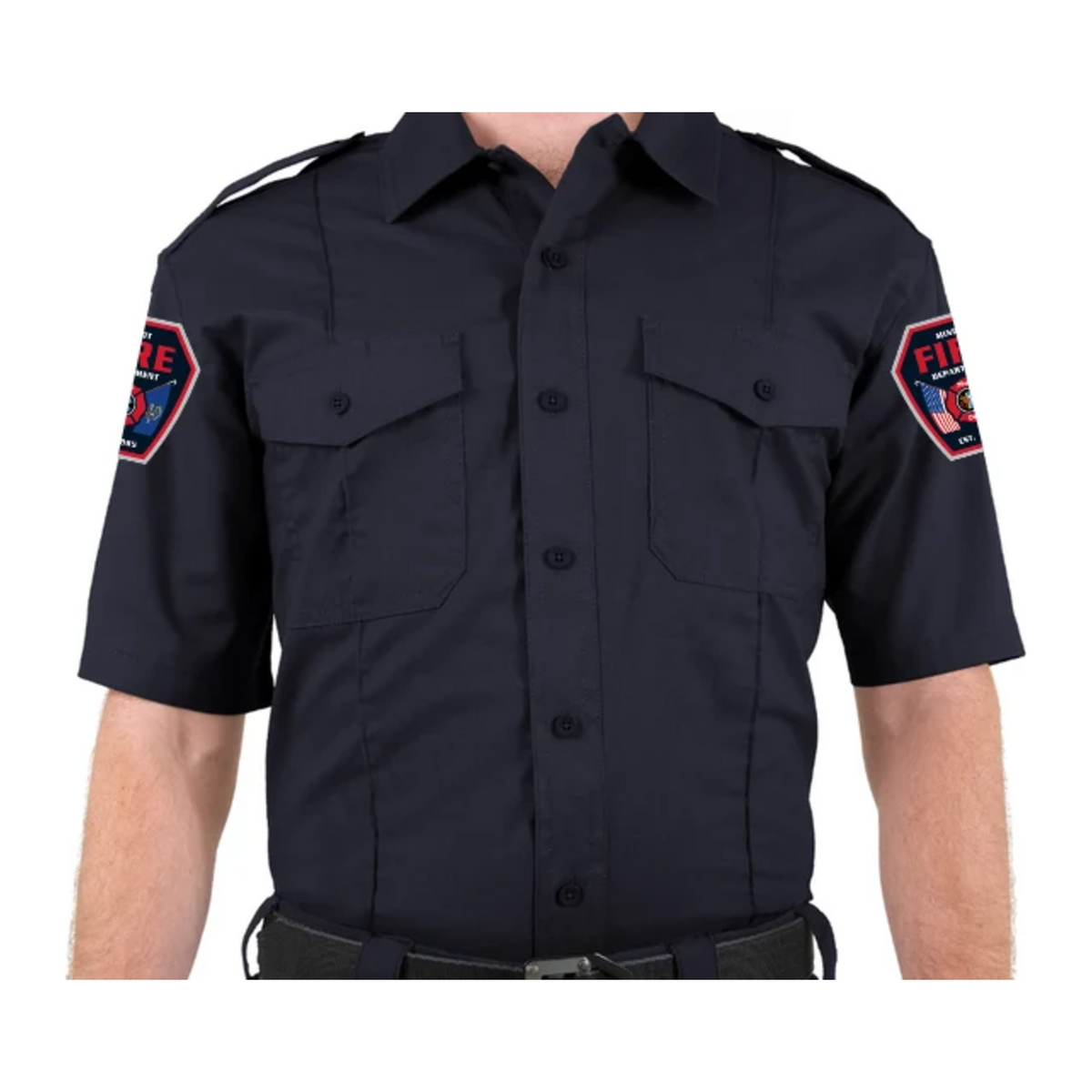 Minot FD First Tactical Men's V2 PRO DUTY™ Uniform Short Sleeve Shirt (112001)