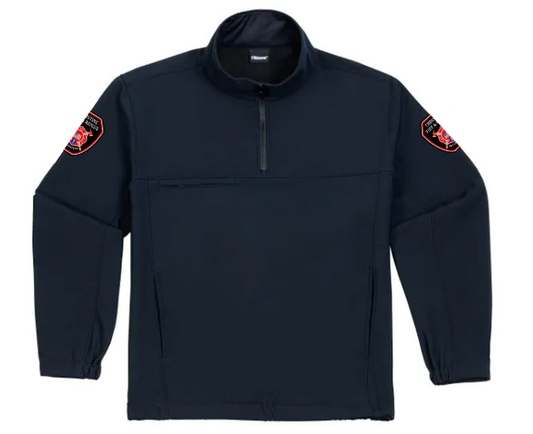 Christine Fire Department Blauer Softshell Fleece Pullover (4605)