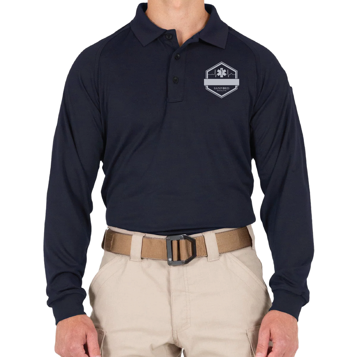 FM ADMIN First Tactical Men's Performance Long Sleeve Polo (111503)