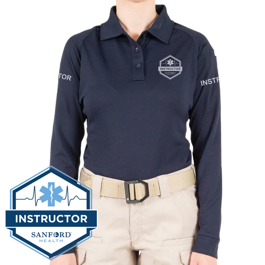 FM EDUCATION First Tactical Women's Performance Long Sleeve Polo (121503)