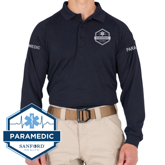 FM PARAMEDIC First Tactical Men's Performance Long Sleeve Polo (111503)
